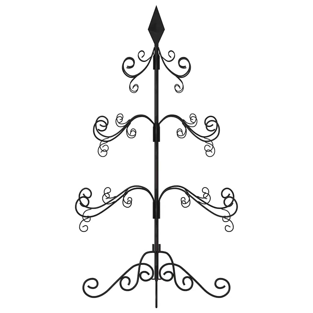 Metal Christmas Tree for Decoration Black 90 cm